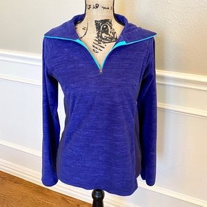 ~Columbia~ purple quarter zip fleece jacket
